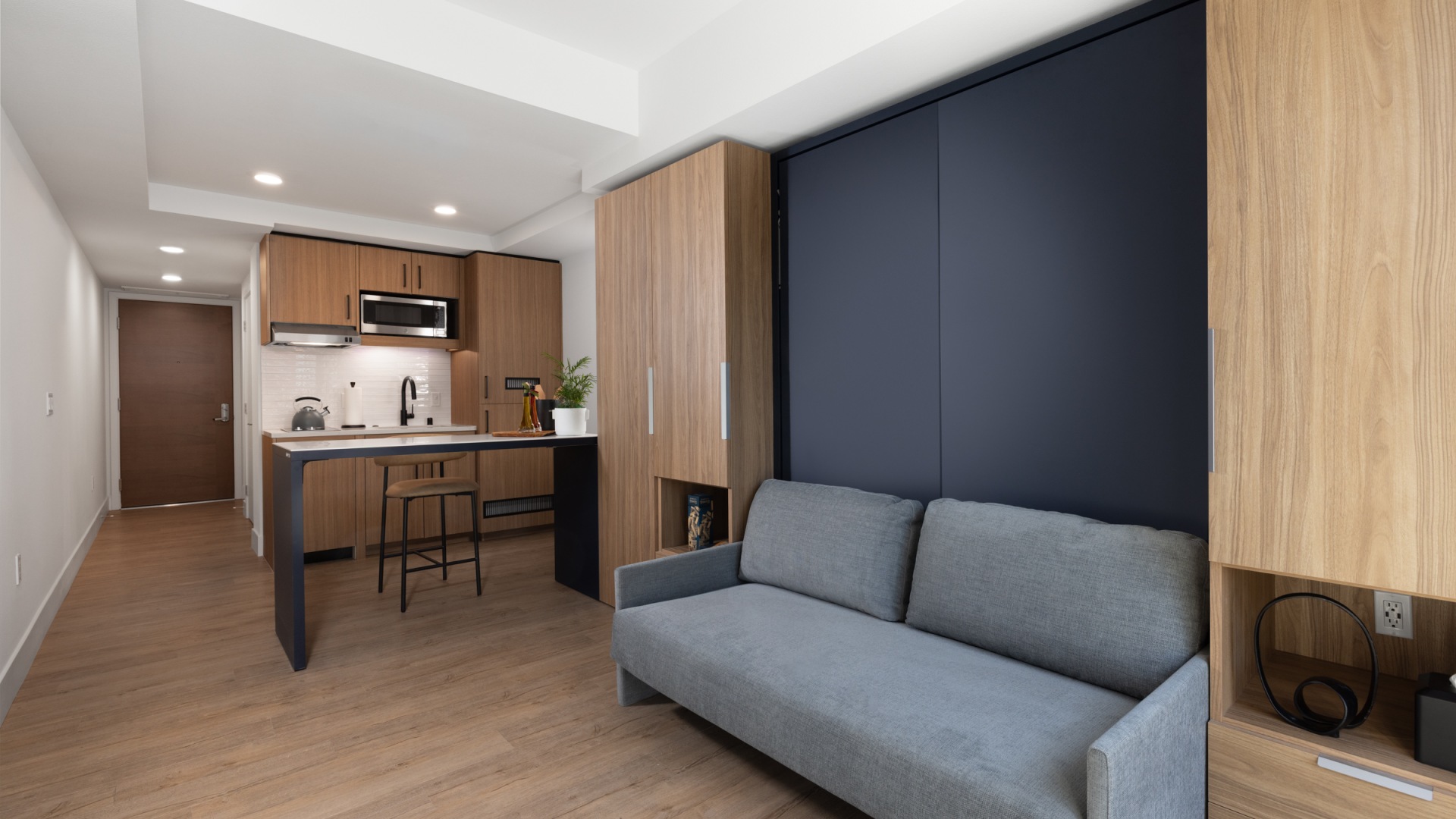 Studio with Built-Ins