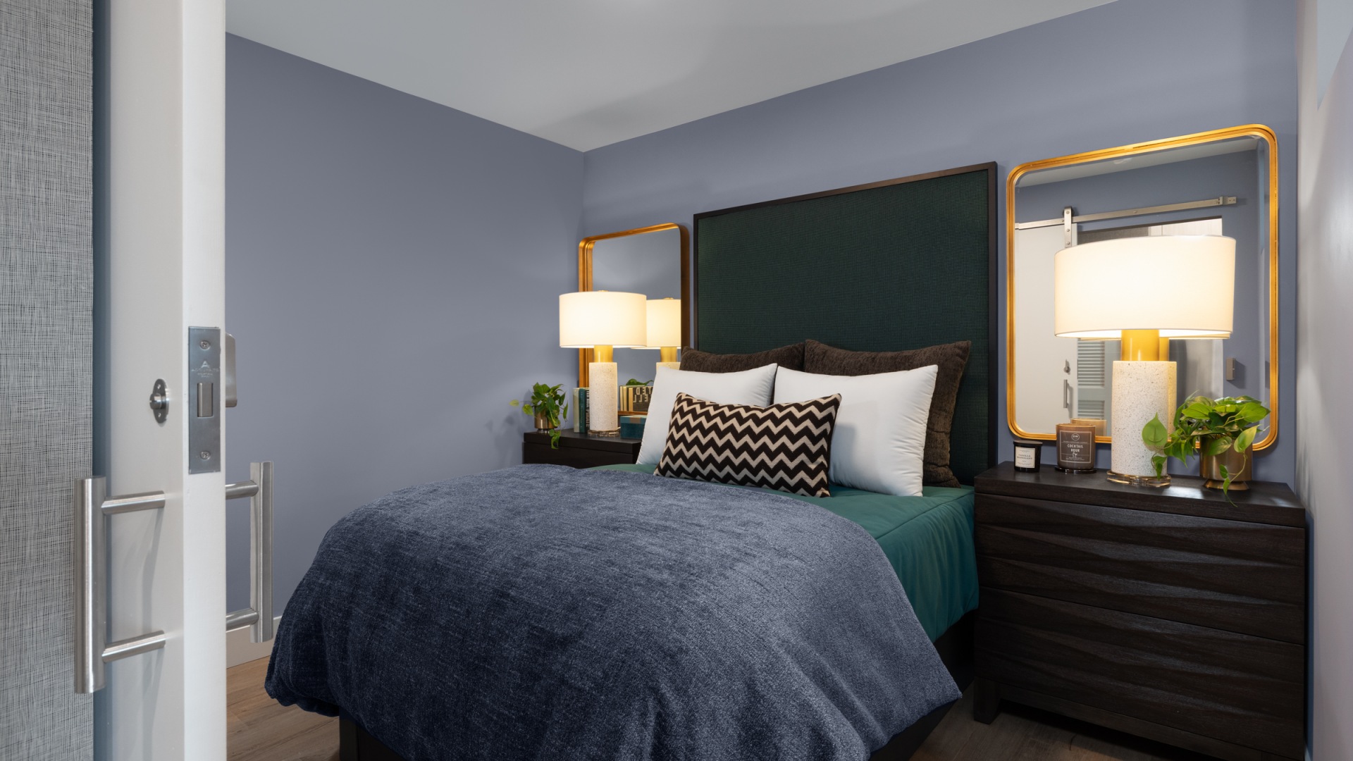 Bedroom with Sliding Door