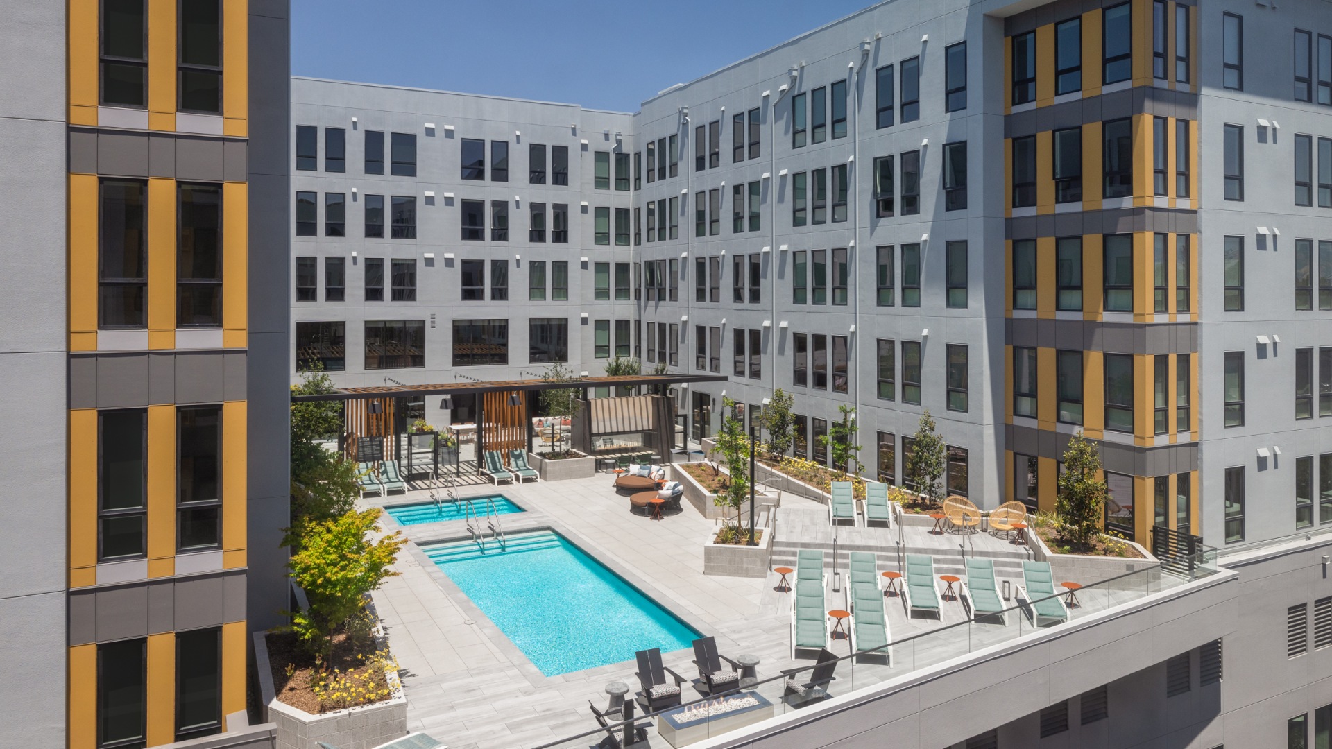 Pool deck and Fire Pit